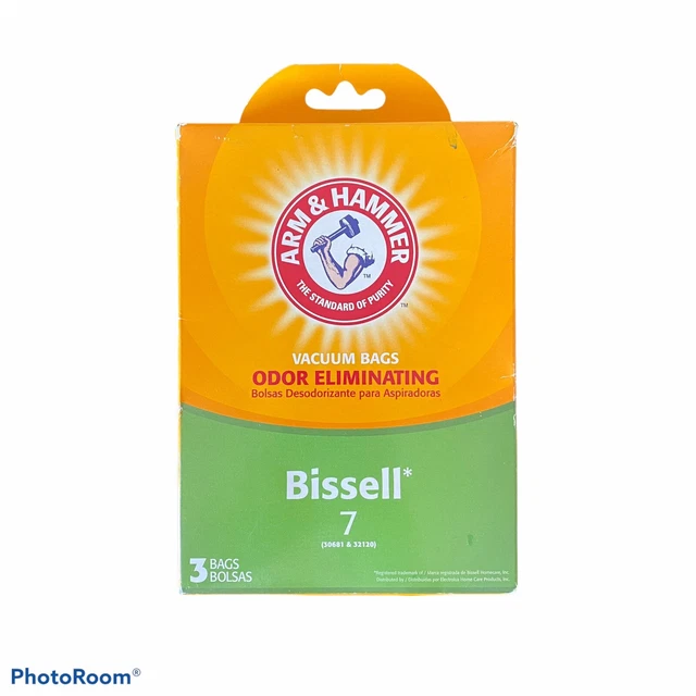 NEW ARM & Hammer Bissell 7 Odor Eliminating 3 Vacuum Bags 62615D 12.