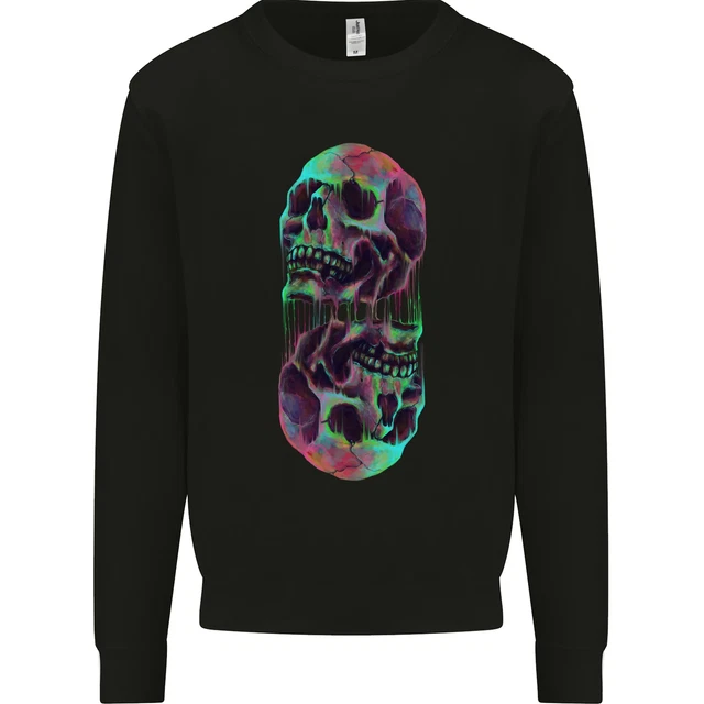 Synthesize Skulls Mens Sweatshirt Jumper