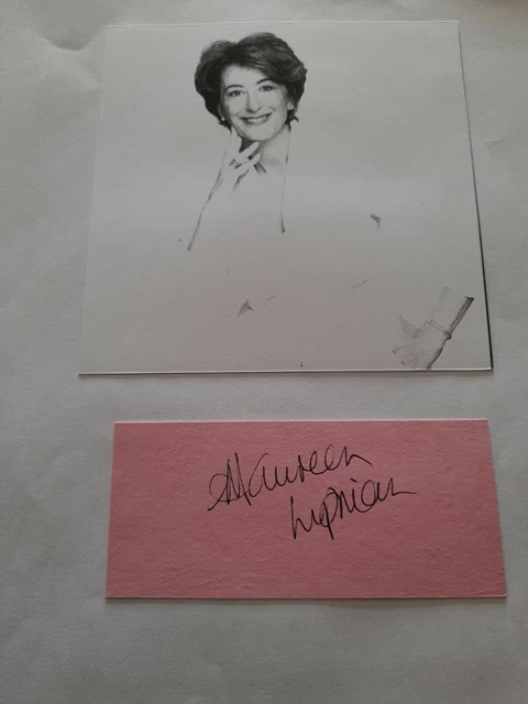 Maureen Lipman - English Actress - Hand Signed card