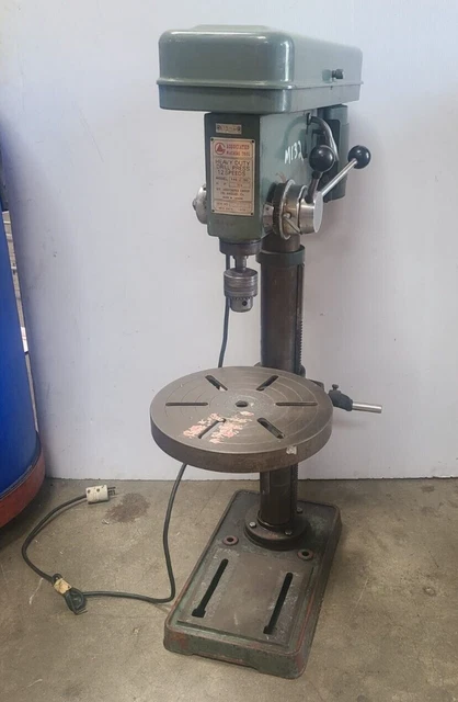 Associated Machine Heavy Duty drill press AG12-IND 3/4 HP 12 Speed Single Phase Associated Machine Heavy Duty drill press AG12-IND 3/4 HP 12 Speed Single Phase
