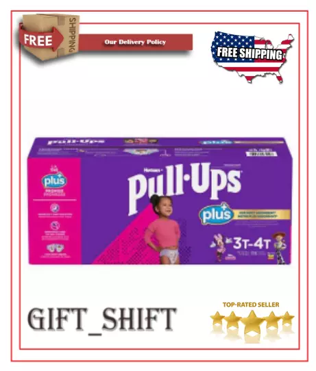 HUGGIES PULL UPS Training Pants For Girls Size 3T - 4T 116 Total