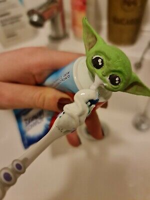 Star Wars Baby Yoda Grogu Toothpaste Topper 3D Printed High Quality/high resulation 