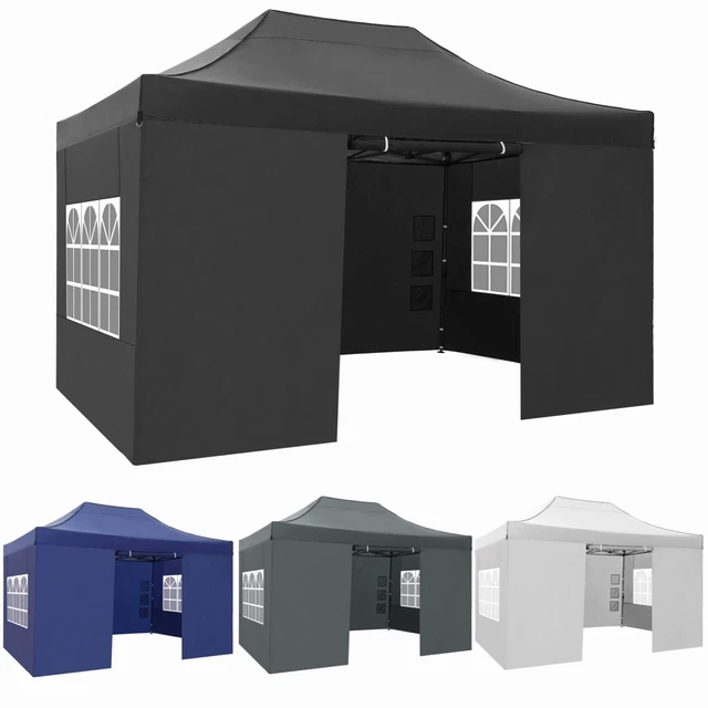 Pavillon 3x3/3x4,5m Faltpavillon Gartenzelt Partyzelt Wasserdicht Popup Zelt Neu