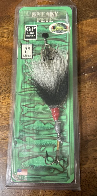 Sneaky Pete Musky Mania Muskie Pike Bucktail 7” New Sneaky Pete Musky Mania Muskie Pike Bucktail 7” New