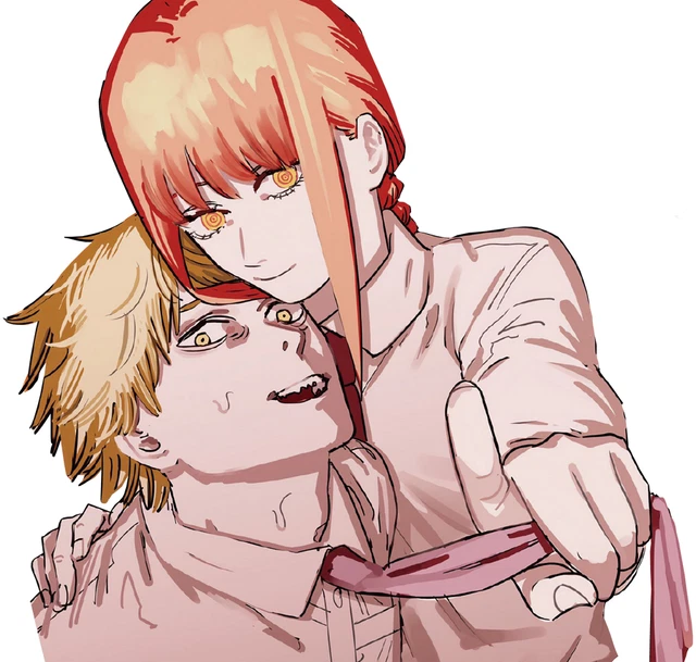 Denji Csm Sticker DENJI AND MAKIMA Chainsaw Man Weatherproof Anime Sticker 6