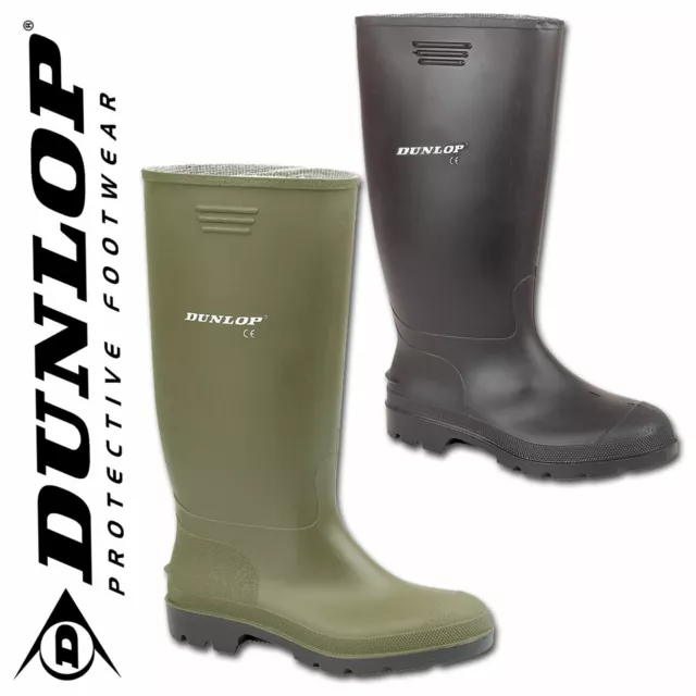 Mens Ladies Dunlop Rubber Original Waterproof Wellies Festival Wellington Boots 2