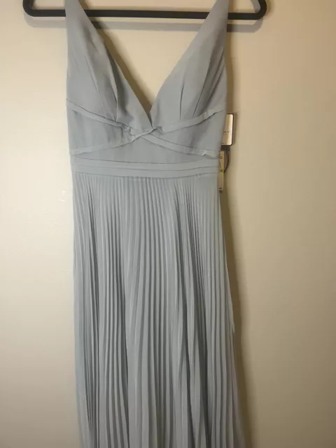 NWT - Laundry by Shelli Segal Skyfall Blue Hudson Gown Dress - 4 2