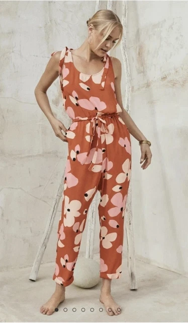 BNWT MISTER ZIMI Lila Jumpsuit in Fire Bloom Size 10 RRP $189