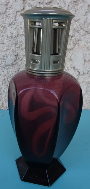 Lampe Berger Athena Rouge Rubis - Verre - Fabriquée En France - Occasion