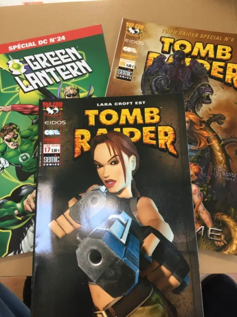 LARA CROFT Tomb Raider / GREEN LANTERN Semic Comics FRENCH 2 x Top Cow 1 x DC