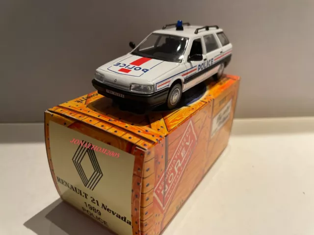 RENAULT 21 NEVADA POLICE NATIONAL NOREV 1:43 RENAULT 21 NEVADA POLICE NATIONAL NOREV 1:43