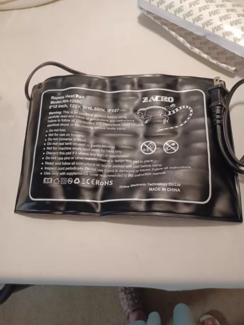 Zarco Reptile Heating Pad 8x12 New No Box