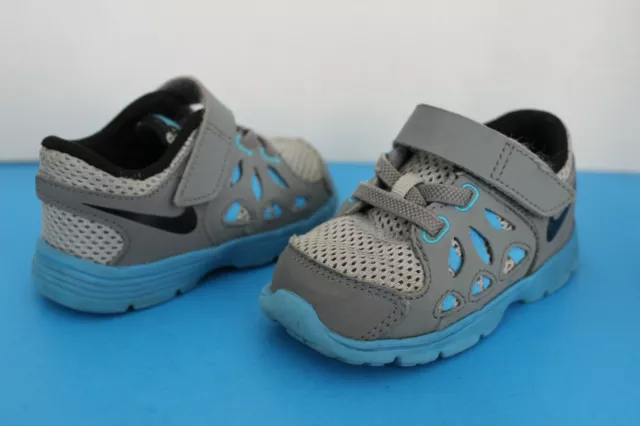 NIKE Fusion 2 (TDV) Baby/TODDLER~SNEAKERS~Size 5C~GREY/BLUE~ #599803-007