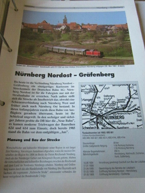 NEBEN SCHMALSPURBAHNEN Streckenplan 14 Nürnberg Nordost Gräfenberg