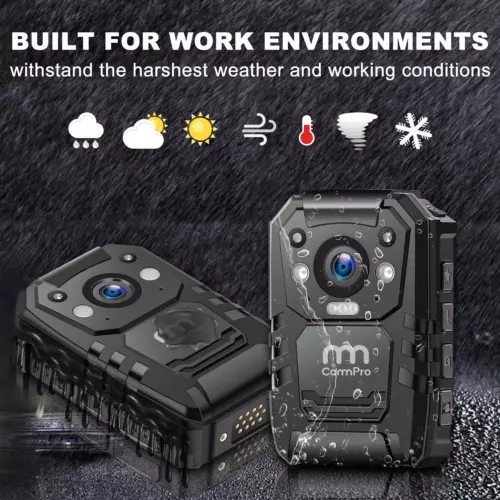 1296P HD Police Body Camera,64G Memory,CammPro I826 Premium Portable Body... 3