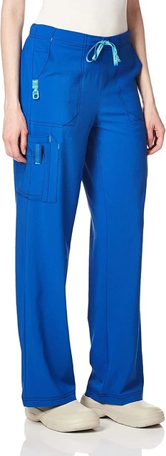 Carhartt Women's X Large Cross Flex Utility Boot Cut Scrub Pant Royal Blue XL