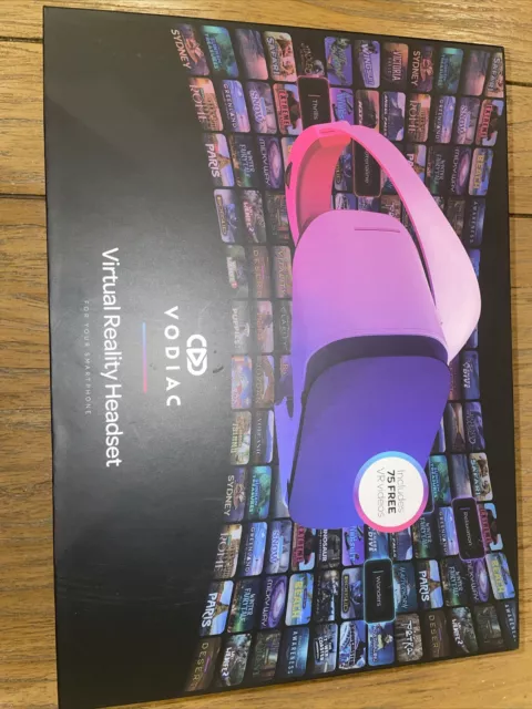 Vodiac VR Headset +75 FREE VR Videos With Box And Activation Code