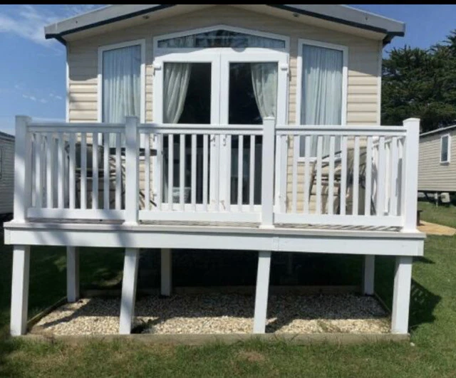 USED STATIC CARAVAN decking £395.00 PicClick UK