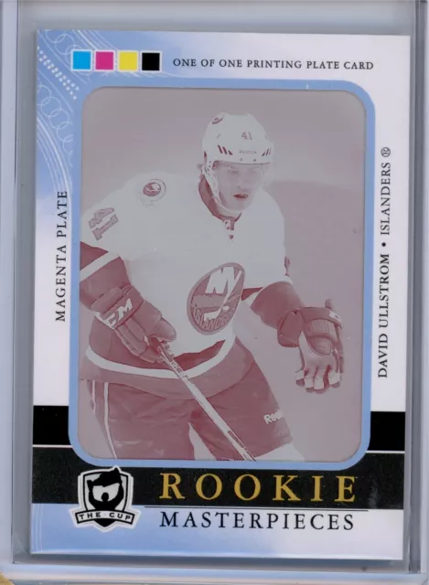 2011-12 The Cup David Ullstrom RC Rookie Masterpieces Printing Plate #d 1/1