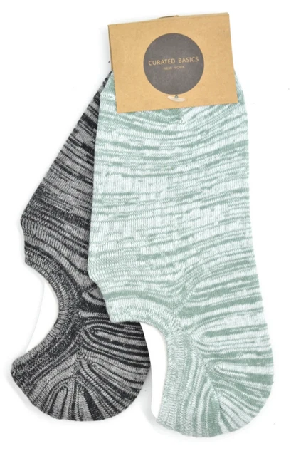 Pack of 2 no show socks (4 pairs total)