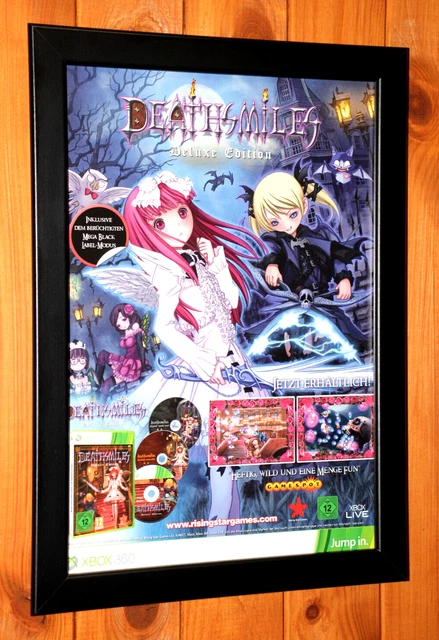 Deathsmiles Deluxe Edition Xbox 360 Rare Promo Small Poster / Ad Page Framed