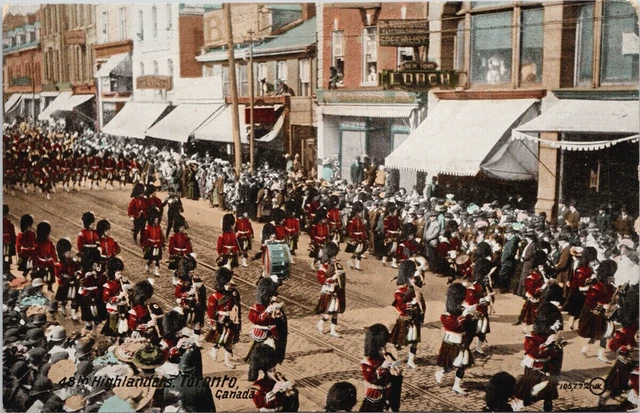 48th Highlanders Toronto Ontario Marching Band Unused Postcard G52