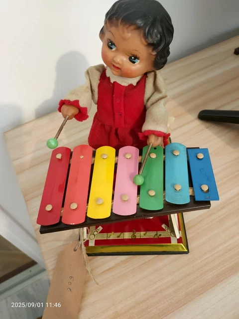Jouet Mécanique Ancien - Chien Marcheur Max Carl - Années 1950 - Allemagne