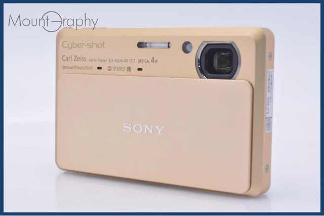 SONY CYBER-SHOT DSC-TX9 Gold Compact Camera Carl Zeiss 4x Zoom No