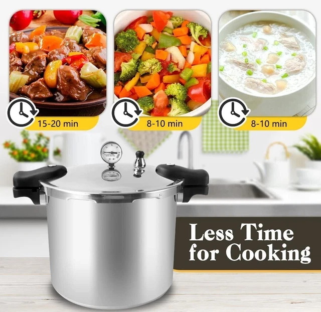 23 QUART PRESSURE Cooker Pressure Canner Canning Nonstick Safe Pressure