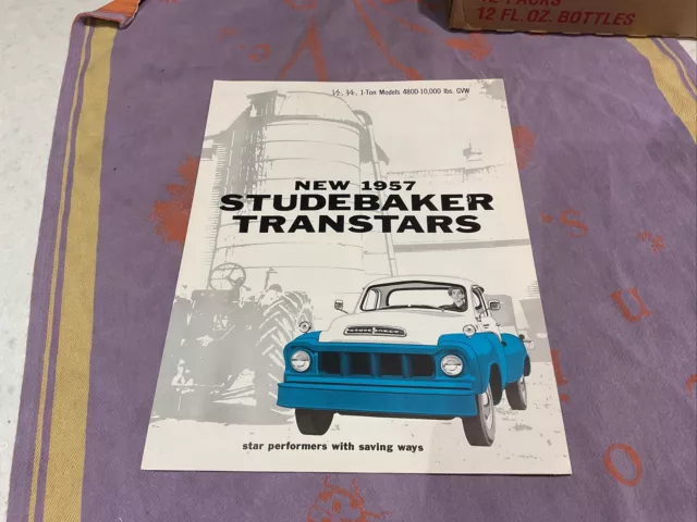 1957 Studebaker Pickup Truck Sales Brochure Booklet Catalog Old Original