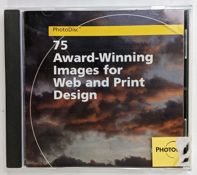 PhotoDisc 75 Award Winning Images For Web and Print Design CD Royalty-Free 1997