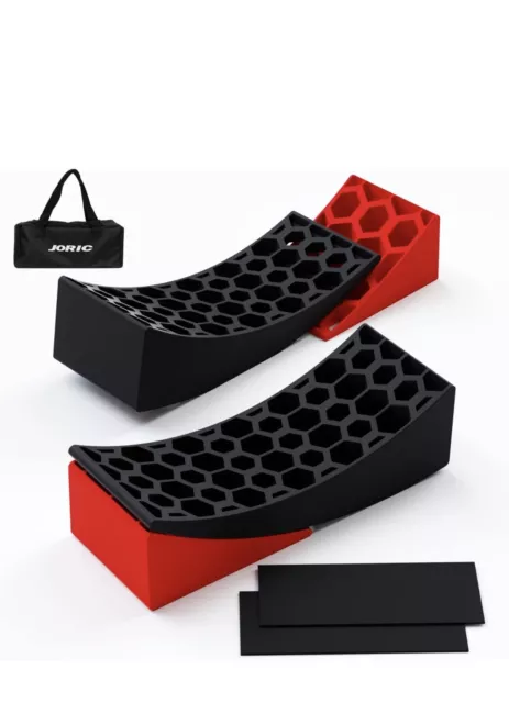 2 Pack Camper Leveler Curved RV Camper Trailer Leveling Blocks & Chocks Kit