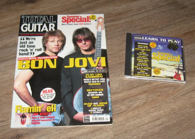 Total Guitar 2000 magazine JON BON JOVI Richie Sambora DEFTONES Glassjaw