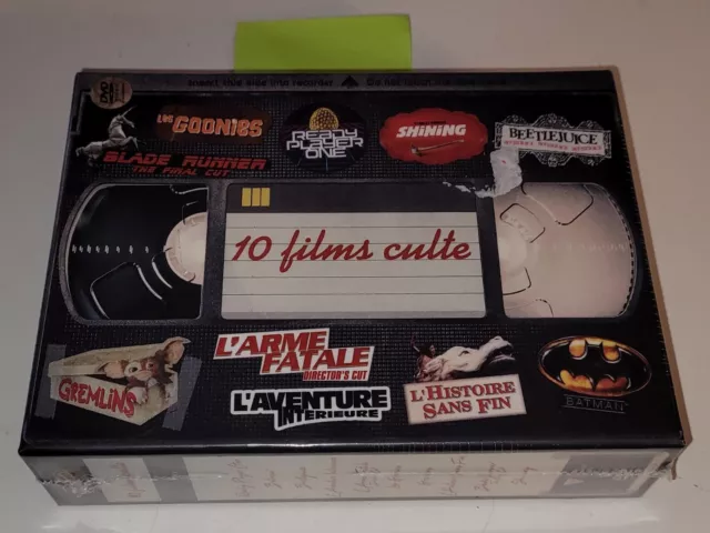 Coffret 10 DVD - 10 Films Cultes - Neuf Sous Blister