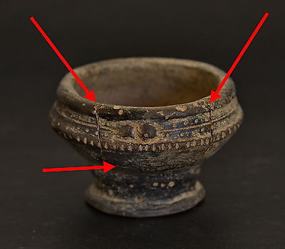 Tyrona Tairona Colombia Pre Columbian Ceramic Clay Small Bowl 200BCE-1600CE 2