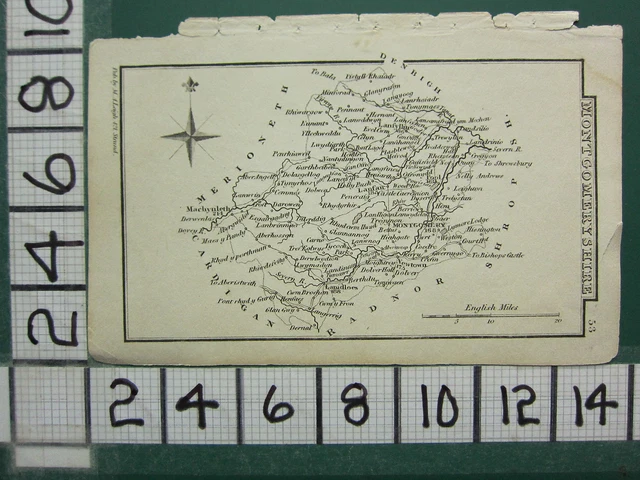C1833 Géorgien Carte ~ Montgomeryshire