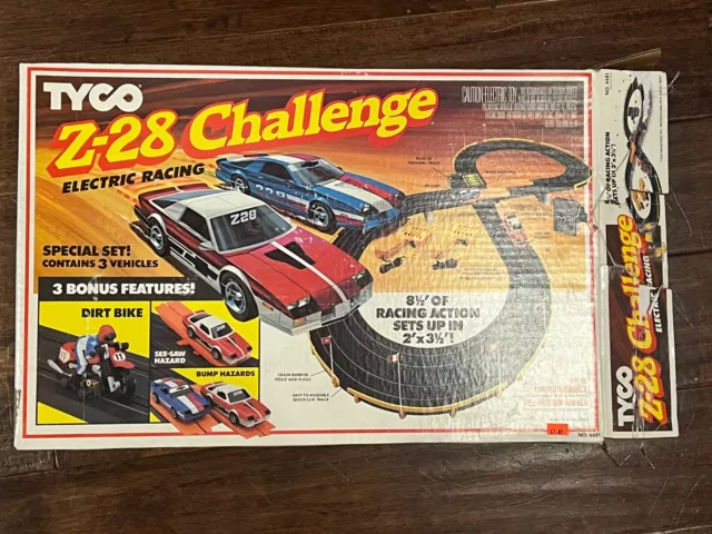 Tyco Z-28 Challenge Electric Racing Tracks 1980 W/ Instructions Vintage No Cars