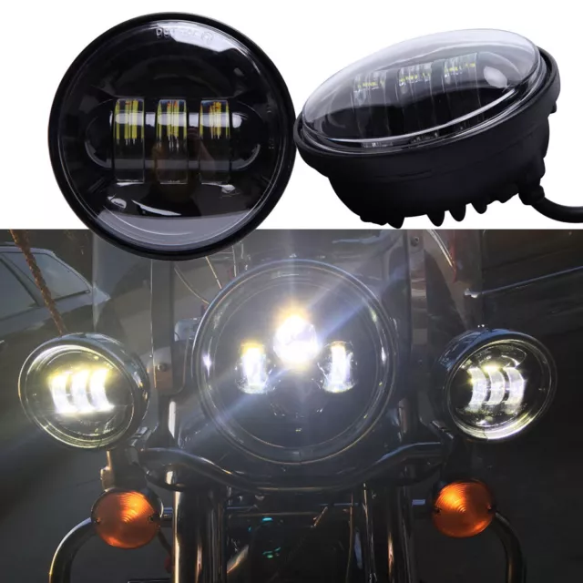 4.5Inch LED Fog Light Passing Driving Lamp for Harley Davidson Road King Classic