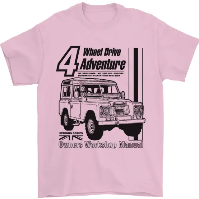T-shirt da uomo 4 ruote motrici Adventure 4X4 Off Road 100% cotone 8