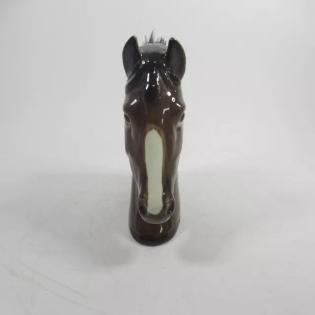 Horse Head Clothes Brush Vintage Decorative Ceramic Stiff Bristle Cleaning Brush