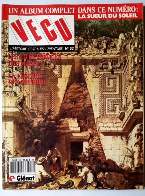 VECU n°53 de 1992; Pour amateur d'histoire et de B.D./ Cités perdu des mayas