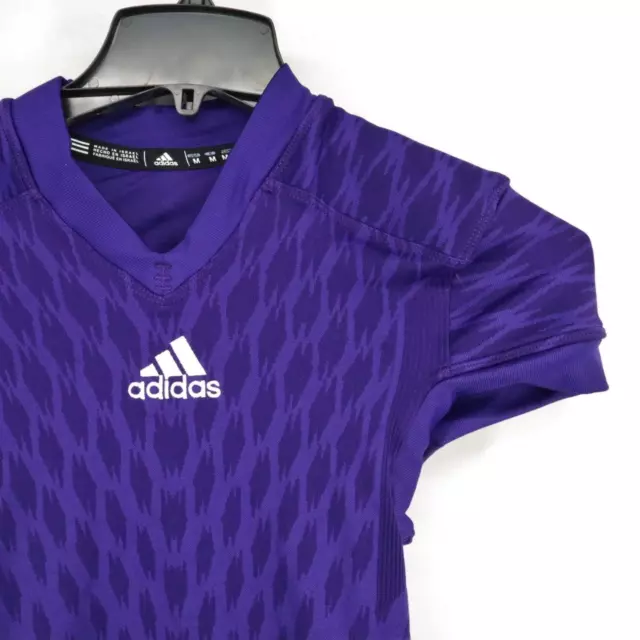NWOT Adidas Seamless Shockweb Football Jersey Men Size Medium Purple Compression