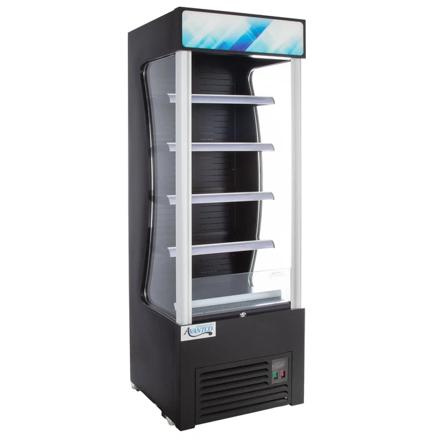 28" Black Refrigerated Air Curtain Merchandiser