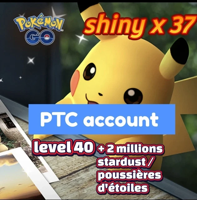 Compte Pokémon Go Avec 32 Shinys ✨ Et 2 Millions De Stardust — Niveau élevé, Prêt à Jouer