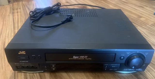 JVC HR-S4600U Super VHS ET S-VHS VCR Plus 4 Head Hi-Fi Deck Tested