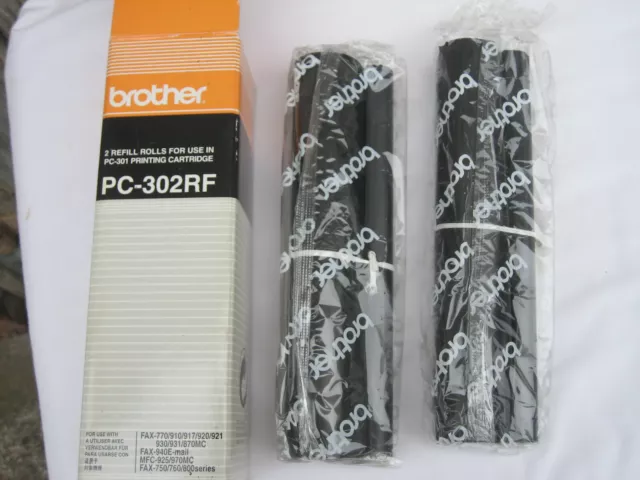 Brother Refill Rolls PC-302RF for PC-301 for Cartridge FAX770 and others