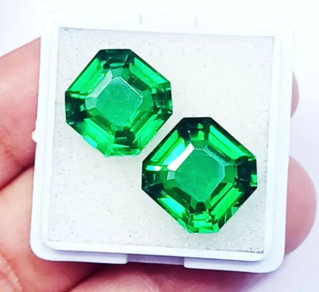 Certified 18 Ct Natural Tsavorite Green Garnet Loose Gemstone Pair On eBay R549