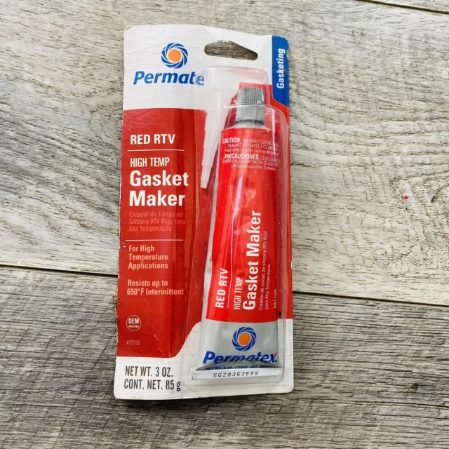 Permatex High Temp Red Rtv Silicone Gasket Maker Oem Specified Oz Tube Picclick
