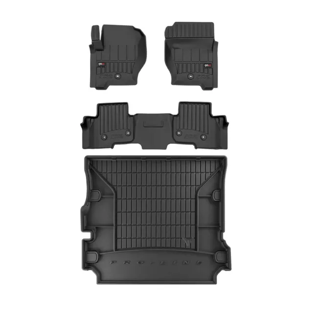 Kit Tapis de Sol et Coffre pour Land Rover Discovery 2009-2016 TPE Noir