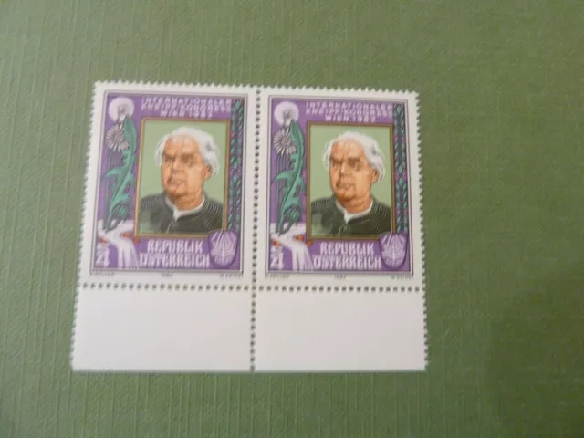 2 alte Briefmarken aus Österreich von 1982 - 2 x 4 Schilling